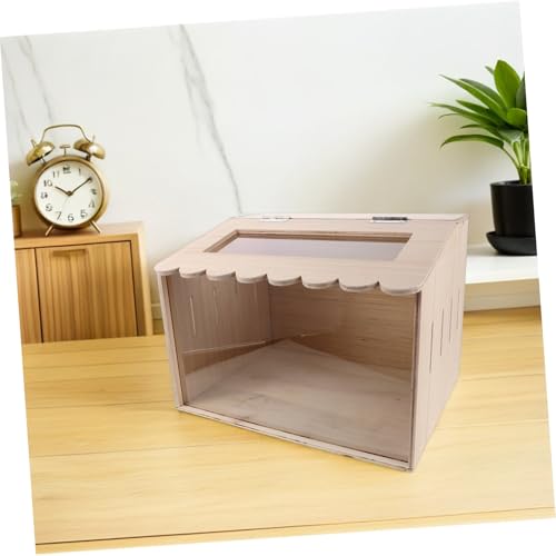 CALLARON Brooder Box and Chick Incubator Small Poultry Brooder Box 40x30x30cm Manual Egg for Duck Quail and Chicken Hatching with Heat Plate for Indoor Poultry Care