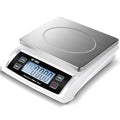 Large Digital Kitchen Scale 66LB 30kg Commercial Food Scale Stainless Bread Scale with LCD Display Commercial Weighing Devices for Baking Cooking(Silver) - color: Silver