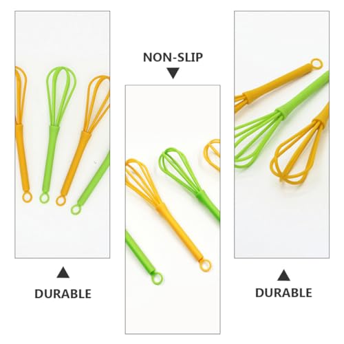 10pcs Multi-function Plastic Egg Whisk Set Manual Handheld Egg Mixer for Baking and Milk Frothing Household Kitchen Utensils Random Color