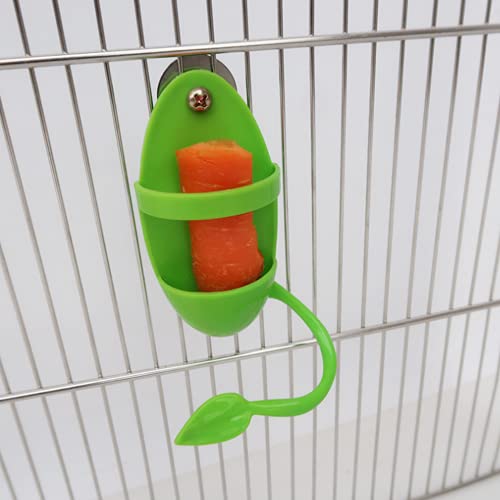 2pcs Bird Feeding Cup Rack Plastic Cuttlebone Holder,Bird Food Holder, Plastic Pet Supplies Fruit Vegetable Storage Stands