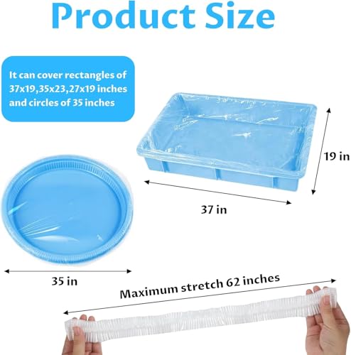 Disposable Small Animal Cage Liners, Plastic Liners Can Cover 37x19, 34x22 30x20 Inches, Suitable For Rabbits, Birds, Guinea Pigs, Chinchillas(50)