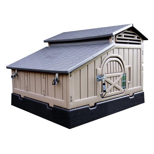 SnapLock Formex Standard Chicken Coop for 4 Chickens – Durable Plastic Hen House with Easy Assembly, Ventilation, Removable Tray & Walk-in Access | Lightweight Outdoor Casa para Gallinas - style: Standard Coop