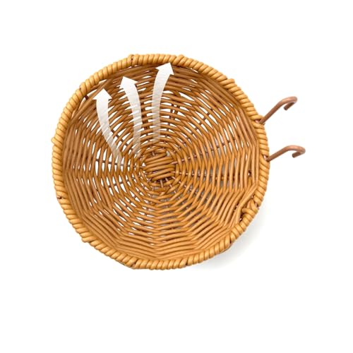 Rattan Bird Nest for Cage，2PCS Hanging Parrot Breeding Nesting House | Washable Soft Warm Sleep Hut Bird Cage Accessories for Cockatiels Budgerigars Finches Canaries - style: Semicircle