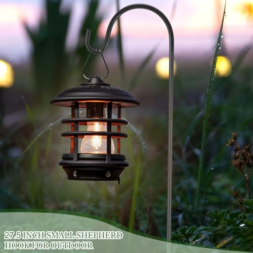 BESPORTBLE 24Inch Shepherd Hooks: 4 Pack Garden Bird Feeder Stand Heavy Duty Shepards for Lanterns Planting Hanger Weddings Decor