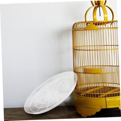 BESPORTBLE 2Pcs Bird Cage Trays Replacement for Parakeet Parrot Easy Clean Litter Plates Lightweight Cage Accessories for Maintaining Observation