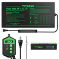 VIVOSUN 48" x 20.75" Seedling Heat Mat and Digital Thermostat Combo Set | UL & MET-Certified Warm Hydroponic Heating Pad for Germination, Indoor Gardening, Greenhouse - size: 48"x20.75"