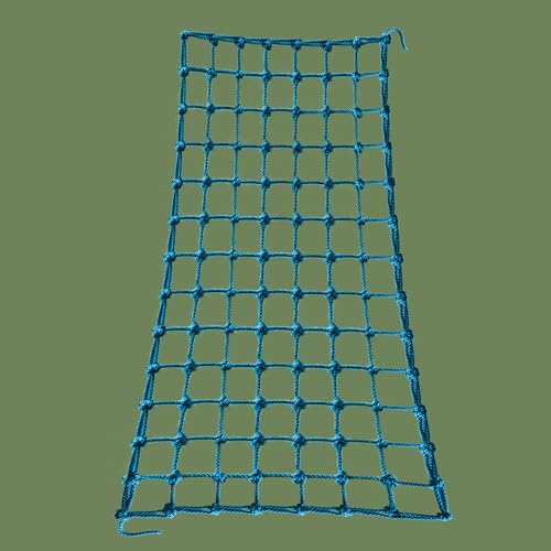 Upgraded Kids' Polyester Climbing Net, 8 Sizes, Heavy-Duty & Exquisite, Ideal for Indoor/Outdoor Playscapes - Treehouse, Gym, Balcony - Enhanced Safety (Sky Blue, 3ft x 9ft) - color: Sky Blue, size: 3ft x 9ft