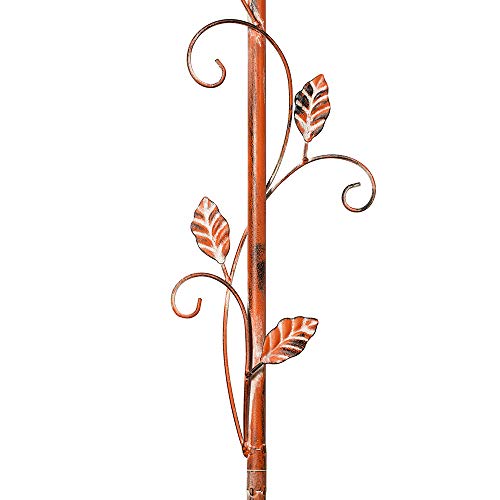 Dutch Cottage Bird House Stakes for Outside with Pole, Distressed Metal Birdhouse Stand for Outdoor Garden Decor(58") - style: Dutch Cottage