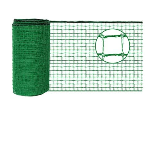 Plastic Mesh Fencing 4FT x 50FT, Garden Bird Netting & Deer Fence, Temporary Animal Barrier for Deer Pets Rabbits Chickens Wildlife, Green Protective Netting for Plants Fruit Vegetables - size: 4x50 FT