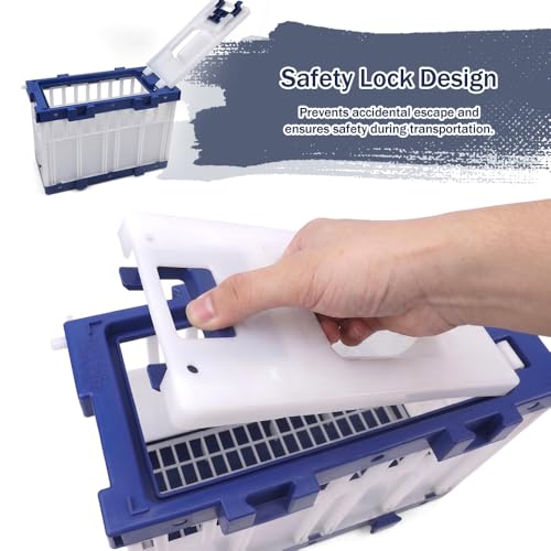 Pigeon Cage Carrier Breathable Lockable Travel Transport Cage for Pigeon Parrot Parakeet Bird Home Outdoor Training Competition Use