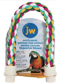 JW Pet Comfy Perch for Birds Flexible Multi-Color Rope, Large - 21" Length(Pack of 12) - size: Large (Pack of 12), style: 21"