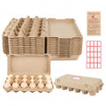 Egg Cartons 18 Count, 10 Pack 3x6 Grids Egg Cartons for Fresh Eggs, Sturdy Cardboard Eggs Storage Containers for Household, Kitchen, Farm, Market - size: 10 Pack