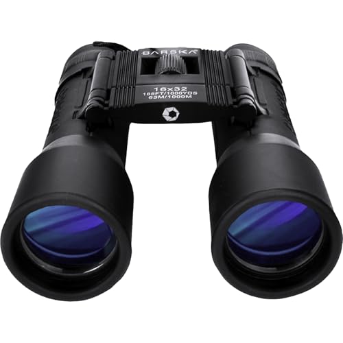 Barska Lucid View Compact Binoculars – Fully Coated Roof Prism, Center Focus, Lightweight Outdoor Binoculars for Bird Watching, Hiking, and Travel - size: 16x32