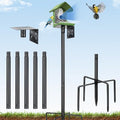 Bird House Pole, 80 Inch Bird Feeder Pole Stand with 1-Inch Dia Heavy Duty Birdhouse Pole Mount Kit for Outdoors Smart Birdhouse, Weather Station