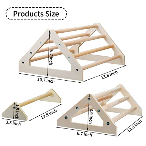 3 Pack Chick Perch Chick Toys Chick Wooden Roosting Bar Chick Jungle Gym Perch Stand for Chicken Brooder, Coop Baby Chicks