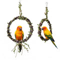 2-Pack Bird Woven Vine Swing Toys, Parrot Standing Climbing Perch,Bird Cage Toys for Budgerigar, Parakeet, Conure, Cockatiel, Mynah, Love Birds, Finches and Other Small to Medium Birds - size: Large
