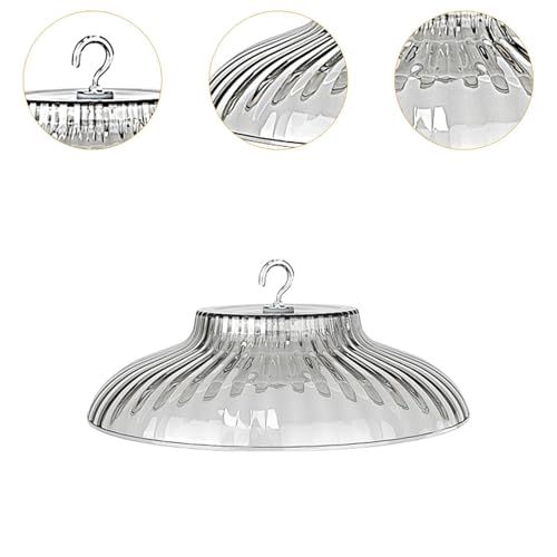 10 Inch Hanging Bird Feeder Baffle Weather Protective Cover, Metal Hummingbird Feeder, Bird House Guard for Outdoor Shepherd's Hook, Transparent - color: Transparent