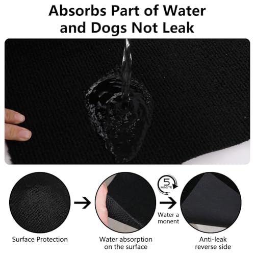 46" X 60" X 0.23'' Mat for Under Dog Crate, Non-Slip Rubber Kennel Mat | for Crate to Protect Floors Extra Large Washable Absorbs Urine Dog Playpen Mat - size: 60"L x 46"W