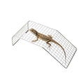 Stainless Steel Reptile Climbing Net – Basking Platform for Bearded Dragon, Leopard Gecko, Blue-Tongued Skink, Turtle – Durable Basking Rock & Ramp for Tank Accessories, Reptile Bed for Sunbathing