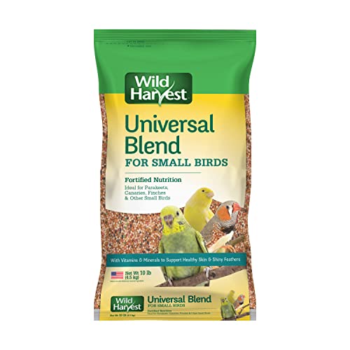 Wild Harvest Universal Blend for Small Birds, 10 lb Bag, Fortified Nutrition - size: 10 Pound (Pack of 1), style: Small Birds