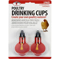 Little Giant® Poultry Drinking Cups | Durable Plastic Waterer Bowl with Custom Mounting Attachment | 2 Pack