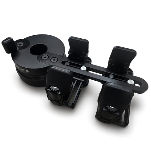 Universal Spotting Scope Phone Adapter, Double Grip, Made in USA | Phone mount for binoculars, telescopes & scopes. Secure digiscope phone adapter, multi-camera compatible, case friendly.