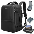 MOLNIA 50L Expandable Travel Backpack for Men Women, Carry On Backpack Airline Approved, Suitcase Backpack with Packing Cubes, Water Resistant Luggage Backpack Daypack Weekender Bag, Black - color: Black With Packing Cubes