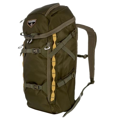 TENZING 1500 Whitetail Day Pack, Olive Green Ultra-Durable Hunting Backpack with 4 Compartments & 10 Organizational Pockets Camo Backpack for Hunting Gear and Equipment - color: Olive Green