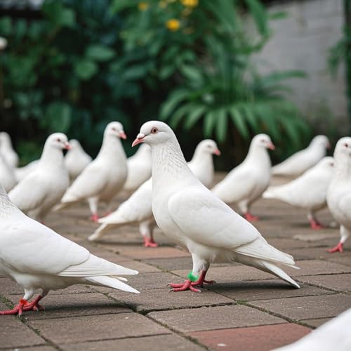 DoubleWood Leg Bands for Birds, 120 Pcs Numbered 8mm Pigeons Leg Bands, Poultry Leg Bands Clip on Leg Bands for Baby Chick, Bantam, Finch, Dove, Lovebird, Coturnix Quail (8mm - 120 Pcs) - size: 8mm - 120 Pcs