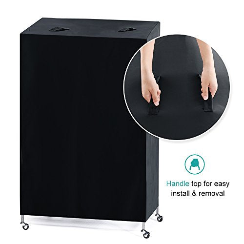 PONY DANCE Pets Product Universal Birdcage Cover Blackout & Breathable Birdcage Cover for Pets' Good Night, Large, Black, 31 L x 21 W x 41 in H - color: Black, size: 31.0"L x 21.0"W x 41.0"H