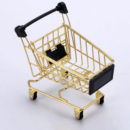 Portable Shopping Cart Shaped Makeup Sponge Holder with Good Ventilating Effects, Iron Material Powder Puff Container and Makeup Egg Drying Rack for Cosmetics Organization