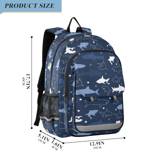 Kids Backpack Elementary Middle School Bags for Boys Girls | Travel, Daypack, Lightweight, Waterproof, with Reflective Strip - color: Multi 17