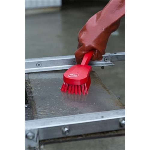 Vikan 41929 Brush,Washing,Stiff,10",PP/PBT,Black - color: Black