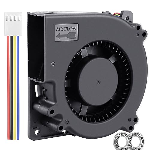 Wathai PWM 4Pin 120mm x 32mm Brushless Blower Fan 12V High Airflow Ball | Dual Ball High Speed 1232 4Pin fan for DIY Projects Electronics Cooling System - style: 120mm 12V 4Pin