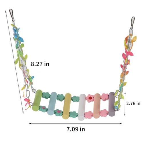 Bird Swing for Cage Branch Swing Suspending Parrot Toy Household Bird Toy Bite-Resisting Parrot Toy for Lovebird Conure Budgie Quaker Suspending Toy