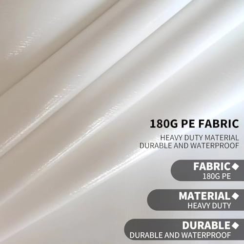 2 Pack Chicken Coop Cover Waterproof, 11.3 * 6.3 FT Chicken Run Cover Coop Tarp, Large Chicken Coop, Duck Coop Tarp Replacement,White (Top Cover Only, Frame Not Included) - size: 11.3x6.3 FT