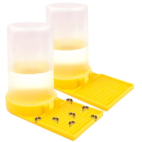 2PCS Bee Waterer Station, Beehive Water Feeder, Outdoor Quail Waterer for Garden Balcony