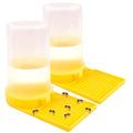 2PCS Bee Waterer Station, Beehive Water Feeder, Outdoor Quail Waterer for Garden Balcony