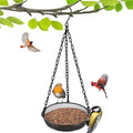 Hanging Bird Feeder, Birdfeeder Hanging for Garden Yard Outside Hanging Bird Feeder Tray - Metal Mesh Platform Feeders for Birds Outside Outdoors Hanging for Attracting Birds, 1Pcs - size: 1 Pack