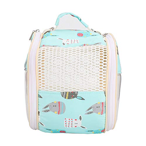Hamster Transparent Bag Bird Squirrel Parrot Golden Hamster Hedgehog Outdoor Travel Visible Portable Carrier (Green) - size: Green
