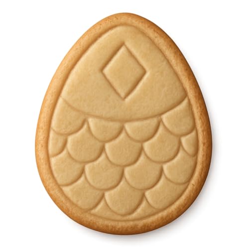 Mystic Scale Egg Cookie Cutter 4x3.2" Premium Baking Design 491-723407