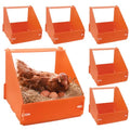 Touri Chicken Nesting Boxes, 6 Packs, Durable | For Laying Eggs, Fits Hens Ducks and Poultry - color: Orange-6 pack