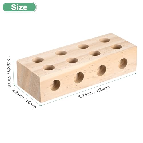 M METERXITY Bird Chew Play Thing, 1.22x2.2x5.9 in Pine Wood Parrot Bird Perch Stand Teeth Chew Bite Games for Parrots/Cockatiels/Parakeets - size: 1.22x2.2x5.9 in