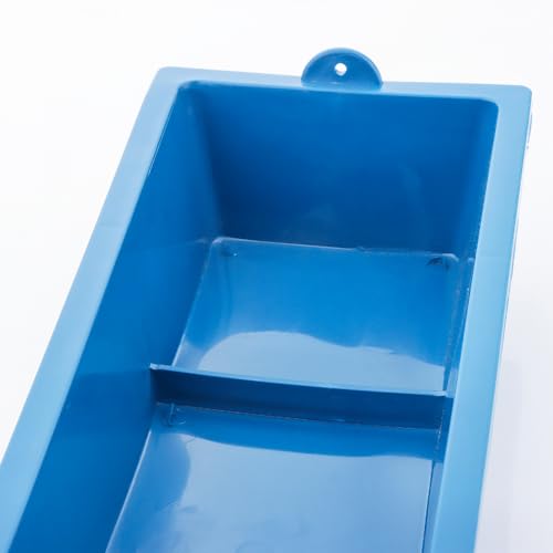 DQITJ 4 Pack Chicken Large Capacity Feeder Plastic Feed Trough Bucket Hanging Food Dispenser for Chicken Duck Pigeon Bird Livestock Poultry (Length: 23.6")
