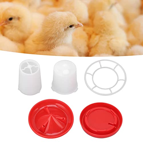 Zerodis Plastic Poultry Waterer Food Feeder Set, Chick Feeder and Drinker Kit for Chicken Quail Hen Duck Printerlabel Makers