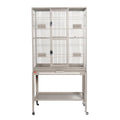 A&E Cage GB13221P HQ Platinum 32 x 21 in. Flight Cage with Feeder Doors Platinum