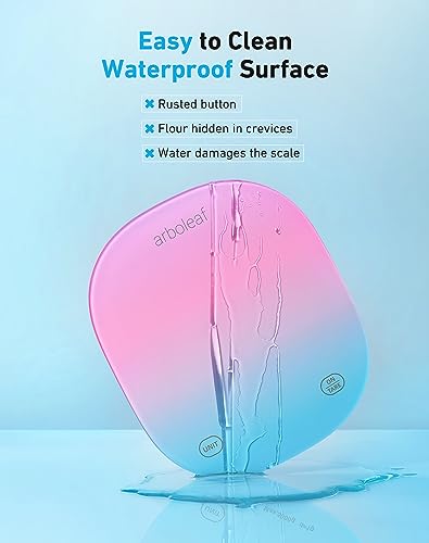 arboleaf Food Scale Rechargeable, Food Scales Digital Weight Grams and oz, Kitchen Scales Digital Weight, Smart Baking Measuring Food Scales for Kitchen Gift, Weight Loss, 0.1oz/0.5g, 22lbs/10kg | USB Rechargeable, 22lb Digital Smart Weighing with App for