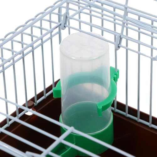 Toddmomy Portable Bird Cage Bird Carrier Travel Cage with Perch Food Box and Water Dispenser Spacious Small for Parakeet Finch Canary 9.29 X 6.57 X 6.29 in - color: Coffee