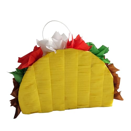 Penn-Plax Taco Pinata with Natural Nesting Material – Safe for Medium and Large Birds – Colorful & Fun Addition to Any Cage