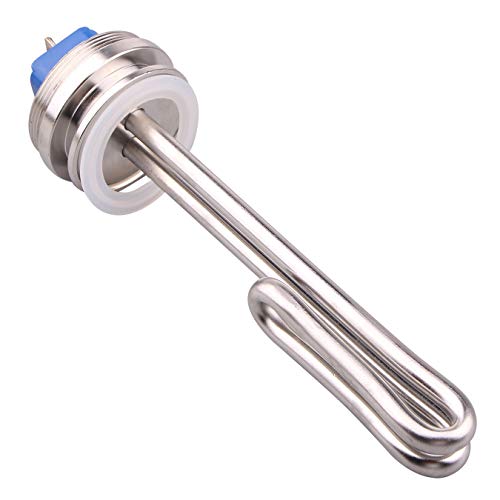 DERNORD 1.5" Inch (OD50.5mm) Tri-clamp Foldback Heating Element Stainless Steel Immersion Water Heater (120V 1500W) - size: 120V 1500w